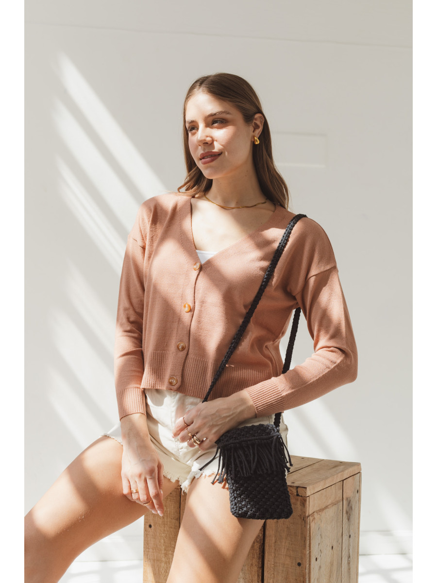 Saco básico corto hilo lycra