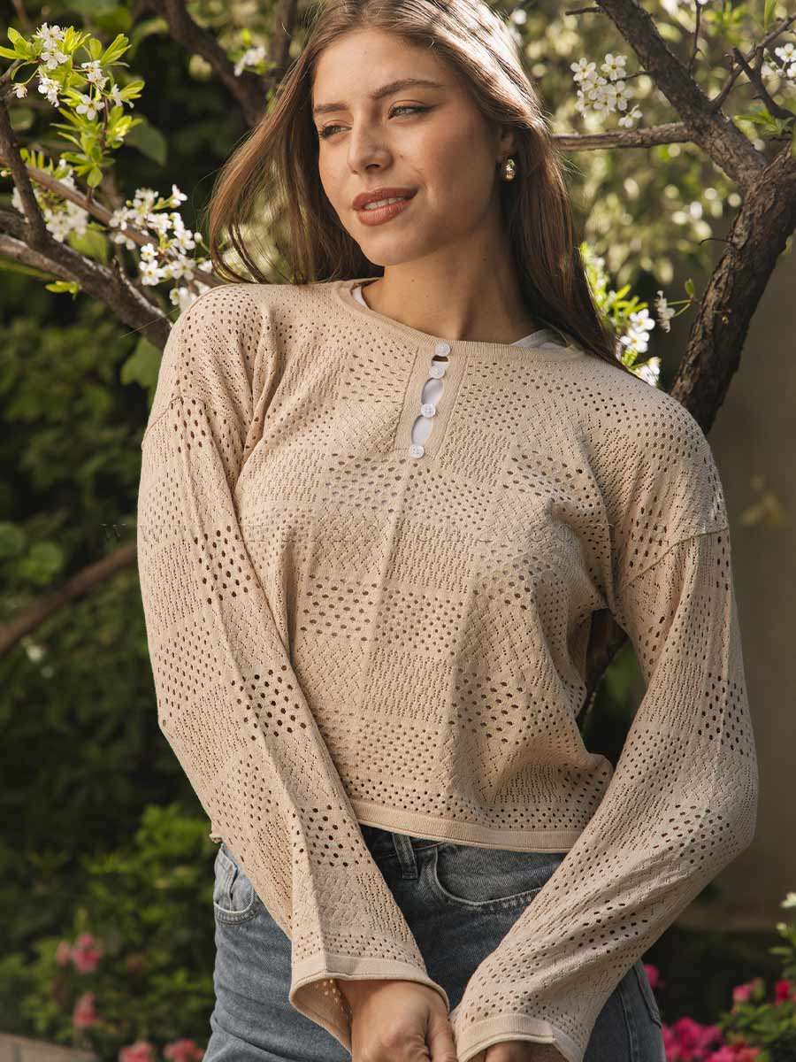 SWEATER CALADO ZAIRE HILO...