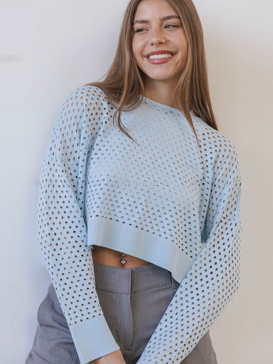 SWEATER CALADO COSUMEL HILO...